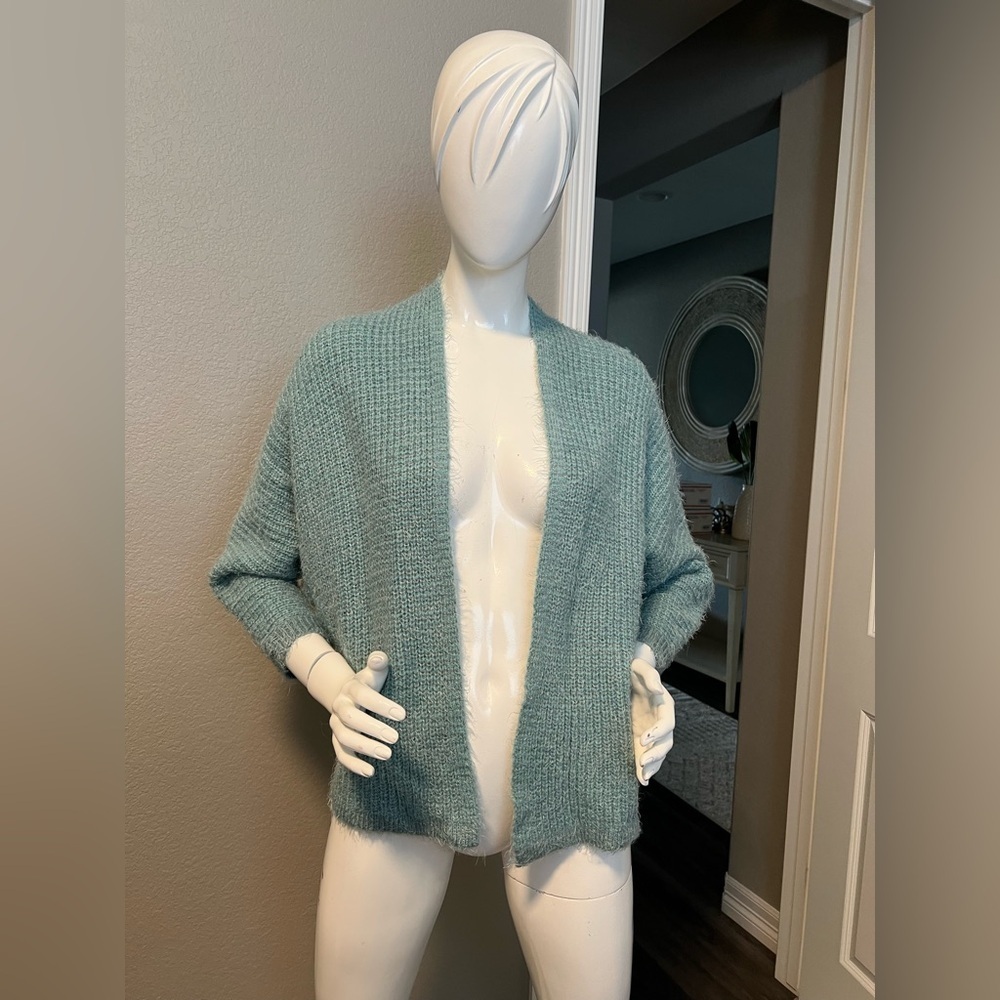 TERRE BLEUE Women's Cozy Knit Sweater - Teal size 44